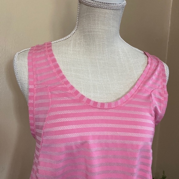 Zyia Active Sz S Pink Open Split Back Cross Tank - Picture 2 of 8